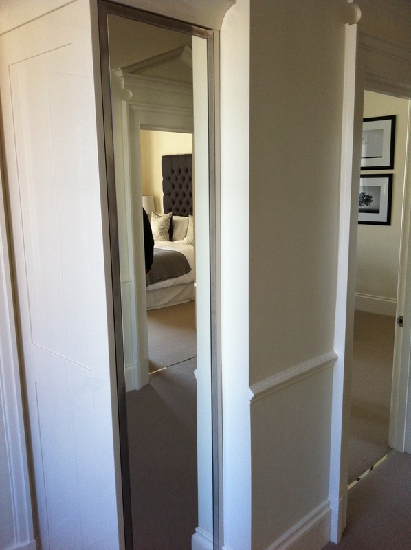Full-length wardrobe mirror fitted in Hounslow home