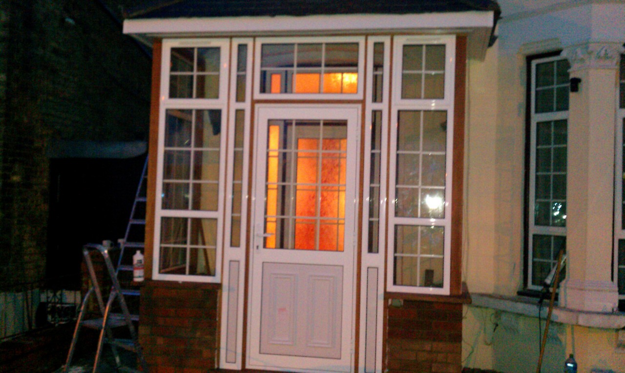 uPVC porch with Georgian bar glazing installed in Hounslow